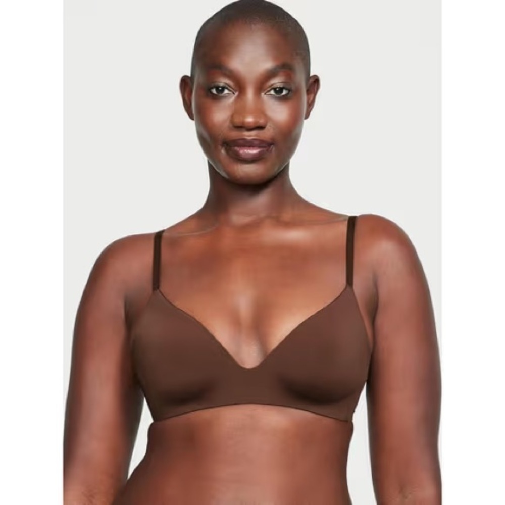 Victoria's Secret The T-shirt Lightly Lined Wireless Bra Brown 32B like new
